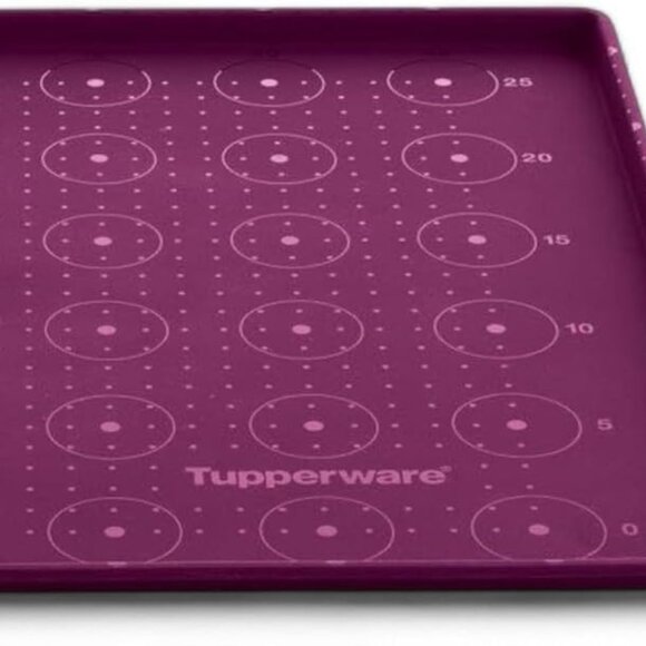 TUPPERWARE Silicone Baking Sheet with Rim / MAT (Purple) Non Stick Pan Liner New - Picture 2 of 8